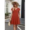 image:imageWIHOLL Dresses for Women Summer Casual Wedding Guest Dress Lace Short Sleeve Cute Sundresses Fashion Beach Vacation ClothesOrange
