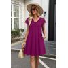 image:imageWIHOLL Dresses for Women Summer Casual Wedding Guest Dress Lace Short Sleeve Cute Sundresses Fashion Beach Vacation ClothesPurple