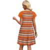 image:imageWIHOLL Dresses for Women Summer Casual Wedding Guest Dress Lace Short Sleeve Cute Sundresses Fashion Beach Vacation ClothesRhombus Print