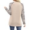 image:imageWIHOLL Long Sleeve Shirts for Women Color Block Raglan Tops Casual Crewneck Basic Tees Fall Clothes 2026 Fashion02  Beige Print