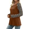 image:imageWIHOLL Long Sleeve Shirts for Women Color Block Raglan Tops Casual Crewneck Basic Tees Fall Clothes 2026 Fashion05  Floral Print
