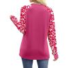 image:imageWIHOLL Long Sleeve Shirts for Women Color Block Raglan Tops Casual Crewneck Basic Tees Fall Clothes 2026 Fashion05  Pink Print