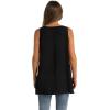 image:imageWIHOLL Loose Fit Tank Tops for Women Scoop Neck Summer Side Split Sleeveless Shirts 2026 FashionAblack