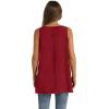 image:imageWIHOLL Loose Fit Tank Tops for Women Scoop Neck Summer Side Split Sleeveless Shirts 2026 FashionC0 Wine