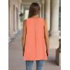 image:imageWIHOLL Loose Fit Tank Tops for Women Scoop Neck Summer Side Split Sleeveless Shirts 2026 FashionCcoral