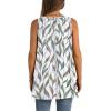 image:imageWIHOLL Loose Fit Tank Tops for Women Scoop Neck Summer Side Split Sleeveless Shirts 2026 FashionGwhite Print