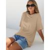 image:imageWIHOLL Oversized Tshirts for Women Summer Crew Neck Short Sleeve Graphic Tees Casual Loose Fit Workout Tops 2026Beige