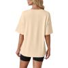 image:imageWIHOLL Oversized Tshirts for Women Summer Crew Neck Short Sleeve Graphic Tees Casual Loose Fit Workout Tops 2026Color Letters Print