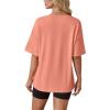 image:imageWIHOLL Oversized Tshirts for Women Summer Crew Neck Short Sleeve Graphic Tees Casual Loose Fit Workout Tops 2026Sunflower Print Pink