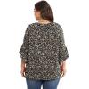 image:imageWIHOLL Plus Size Tops for Women 34 Length Sleeve Blouses Dressy Casual Tshirts Shirts Fahion Summer OutfitsFloral 01