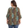 image:imageWIHOLL Plus Size Tops for Women 34 Length Sleeve Blouses Dressy Casual Tshirts Shirts Fahion Summer OutfitsFloral 06