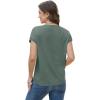 image:imageWIHOLL Short Sleeve Sweater for Women Summer Tops Crew Neck Fashion Clothing Tshirts Shirts Travel Outfits Dressy CasualDark Green