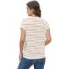 image:imageWIHOLL Short Sleeve Sweater for Women Summer Tops Crew Neck Fashion Clothing Tshirts Shirts Travel Outfits Dressy CasualStriped 03