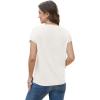image:imageWIHOLL Short Sleeve Sweater for Women Summer Tops Crew Neck Fashion Clothing Tshirts Shirts Travel Outfits Dressy CasualWhite