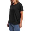 image:imageWIHOLL Short Sleeve Sweater for Women Trendy Summer Tops 2026 Early Spring Fashion Business Casual Outfits02  Black