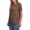 image:imageWIHOLL Short Sleeve Sweater for Women Trendy Summer Tops 2026 Early Spring Fashion Business Casual Outfits03  Brown