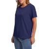 image:imageWIHOLL Short Sleeve Sweater for Women Trendy Summer Tops 2026 Early Spring Fashion Business Casual Outfits08 Navy Blue
