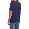 image:imageWIHOLL Short Sleeve Sweater for Women Trendy Summer Tops 2026 Early Spring Fashion Business Casual Outfits08 Navy Blue