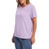 image:imageWIHOLL Short Sleeve Sweater for Women Trendy Summer Tops 2026 Early Spring Fashion Business Casual Outfits10 Light Purple