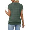 image:imageWIHOLL Short Sleeve Sweater for Women V Neck Trendy Summer Tops 2026 Spring Fashion Clothing Business Casual OutfitsGrey Green