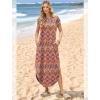 image:imageWIHOLL Summer Dresses Cap Sleeve Crewneck Maxi Long Casual Dress with Pockets Beach Vacation Sundresses 2026 TrendyFloral Boho Yellow