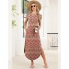 image:imageWIHOLL Summer Dresses Cap Sleeve Crewneck Maxi Long Casual Dress with Pockets Beach Vacation Sundresses 2026 TrendyFloral Boho Yellow