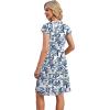 image:imageWIHOLL Summer Dresses for Women 2026 Cap Sleeve Casual Sundresses Floral Tiered Swing Fashion Beach Vacation Dress01  Vintage Blue Floral