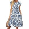 image:imageWIHOLL Summer Dresses for Women 2026 Cap Sleeve Casual Sundresses Floral Tiered Swing Fashion Beach Vacation Dress01  Vintage Blue Floral