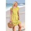 image:imageWIHOLL Summer Dresses for Women 2026 Cap Sleeve Casual Sundresses Floral Tiered Swing Fashion Beach Vacation Dress01  Yellow White