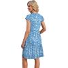 image:imageWIHOLL Summer Dresses for Women 2026 Cap Sleeve Casual Sundresses Floral Tiered Swing Fashion Beach Vacation Dress02  Blue White