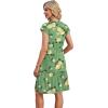 image:imageWIHOLL Summer Dresses for Women 2026 Cap Sleeve Casual Sundresses Floral Tiered Swing Fashion Beach Vacation Dress02  Green Floral Print
