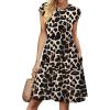 image:imageWIHOLL Summer Dresses for Women 2026 Cap Sleeve Casual Sundresses Floral Tiered Swing Fashion Beach Vacation Dress02  Leopard Print