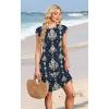 image:imageWIHOLL Summer Dresses for Women 2026 Cap Sleeve Casual Sundresses Floral Tiered Swing Fashion Beach Vacation Dress02  Navy Damask
