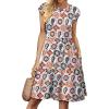 image:imageWIHOLL Summer Dresses for Women 2026 Cap Sleeve Casual Sundresses Floral Tiered Swing Fashion Beach Vacation Dress02  Paisley Print