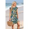 image:imageWIHOLL Summer Dresses for Women 2026 Cap Sleeve Casual Sundresses Floral Tiered Swing Fashion Beach Vacation Dress02  Palm Leaf