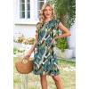 image:imageWIHOLL Summer Dresses for Women 2026 Cap Sleeve Casual Sundresses Floral Tiered Swing Fashion Beach Vacation Dress02  Palm Leaf