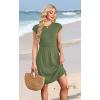 image:imageWIHOLL Summer Dresses for Women 2026 Cap Sleeve Casual Sundresses Floral Tiered Swing Fashion Beach Vacation Dress03  Army Green