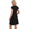 image:imageWIHOLL Summer Dresses for Women 2026 Cap Sleeve Casual Sundresses Floral Tiered Swing Fashion Beach Vacation Dress03  Black