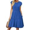 image:imageWIHOLL Summer Dresses for Women 2026 Cap Sleeve Casual Sundresses Floral Tiered Swing Fashion Beach Vacation Dress03  Blue