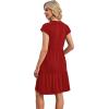 image:imageWIHOLL Summer Dresses for Women 2026 Cap Sleeve Casual Sundresses Floral Tiered Swing Fashion Beach Vacation Dress03  Red