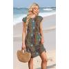 image:imageWIHOLL Summer Dresses for Women 2026 Cap Sleeve Casual Sundresses Floral Tiered Swing Fashion Beach Vacation Dress04  Blue Orange Boho Floral
