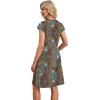 image:imageWIHOLL Summer Dresses for Women 2026 Cap Sleeve Casual Sundresses Floral Tiered Swing Fashion Beach Vacation Dress04  Blue Orange Boho Floral