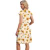 image:imageWIHOLL Summer Dresses for Women 2026 Cap Sleeve Casual Sundresses Floral Tiered Swing Fashion Beach Vacation Dress04  Ivory Yellow Floral