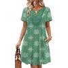 image:imageWIHOLL Summer Dresses for Women Casual Tshirt Boho Dress Wedding Guest Dresses Short Sleeve Fashion Beach Vacation ClothesSnowflake