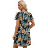 image:imageWIHOLL Summer Dresses for Women with Sleeves Midi Dress Button Down Beach Vacation Casual Dresses Fashion ClothingOrange Floral