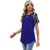 image:imageWIHOLL Summer Tops for Women 2026 Trendy Short Sleeve Shirts Crew Neck Tops Curved Hem Fashion ClothingPrint1