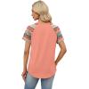 image:imageWIHOLL Summer Tops for Women 2026 Trendy Short Sleeve Shirts Crew Neck Tops Curved Hem Fashion ClothingPrint2