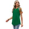 image:imageWIHOLL Summer Tops for Women 2026 Trendy Short Sleeve Shirts Crew Neck Tops Curved Hem Fashion ClothingPrint3