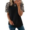 image:imageWIHOLL Summer Tops for Women 2026 Trendy Short Sleeve Shirts Crew Neck Tops Curved Hem Fashion ClothingPrint4