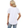 image:imageWIHOLL Summer Tops for Women 2026 Trendy Short Sleeve Shirts Crew Neck Tops Curved Hem Fashion ClothingWhite
